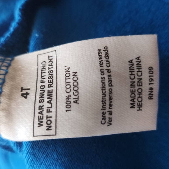 Super Mario size 4T pajama top long sleeves green and blue Luigi Nintendo cotton - Picture 5 of 6